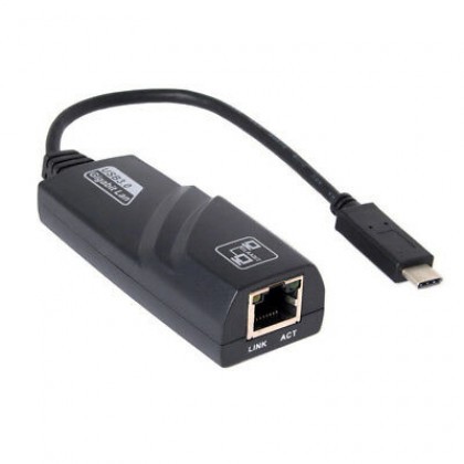 USB-C Type C to Gigabit Ethernet Adapter RJ45 LAN Cable